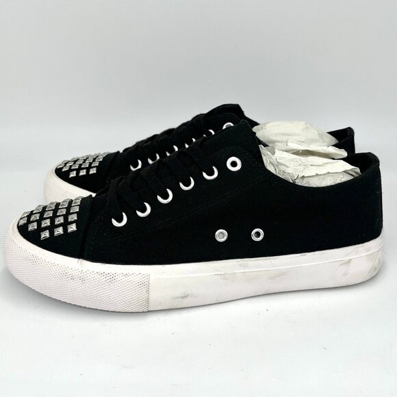 New Torrid Black Studded Platform Sneakers - Size 8WW - Picture 6 of 11